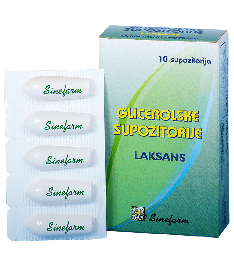 GLYCEROL suppositories-10 pcs.