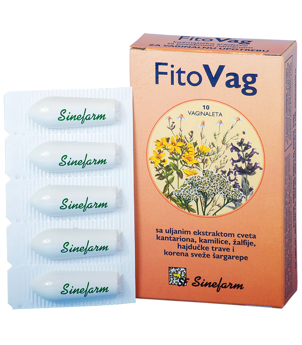 VAGINAL SUPPOSITORIES with medicinal herb extract<br>-10 pcs FitoVag