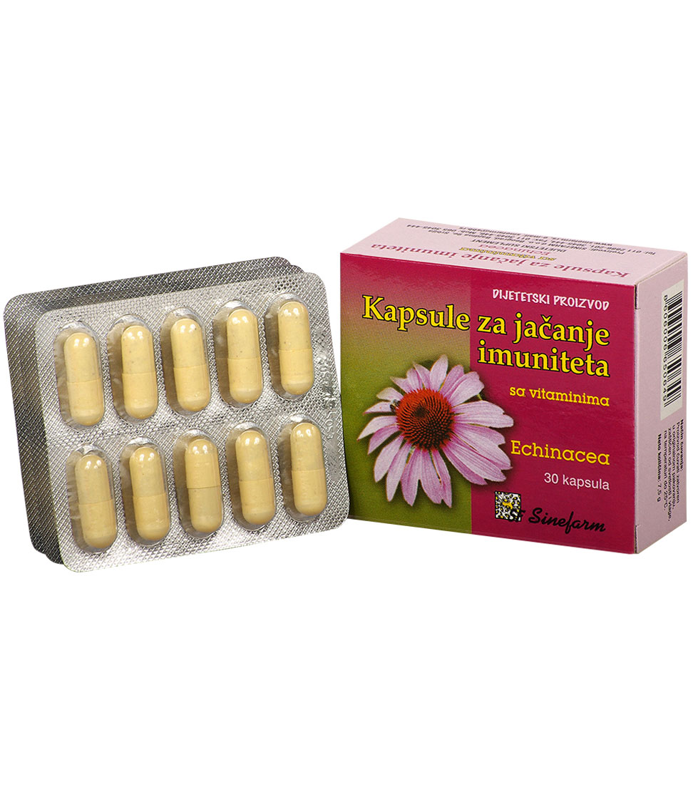 Capsules to strengthen immunity with vitamins<br>-30 pcs ECHINACEA