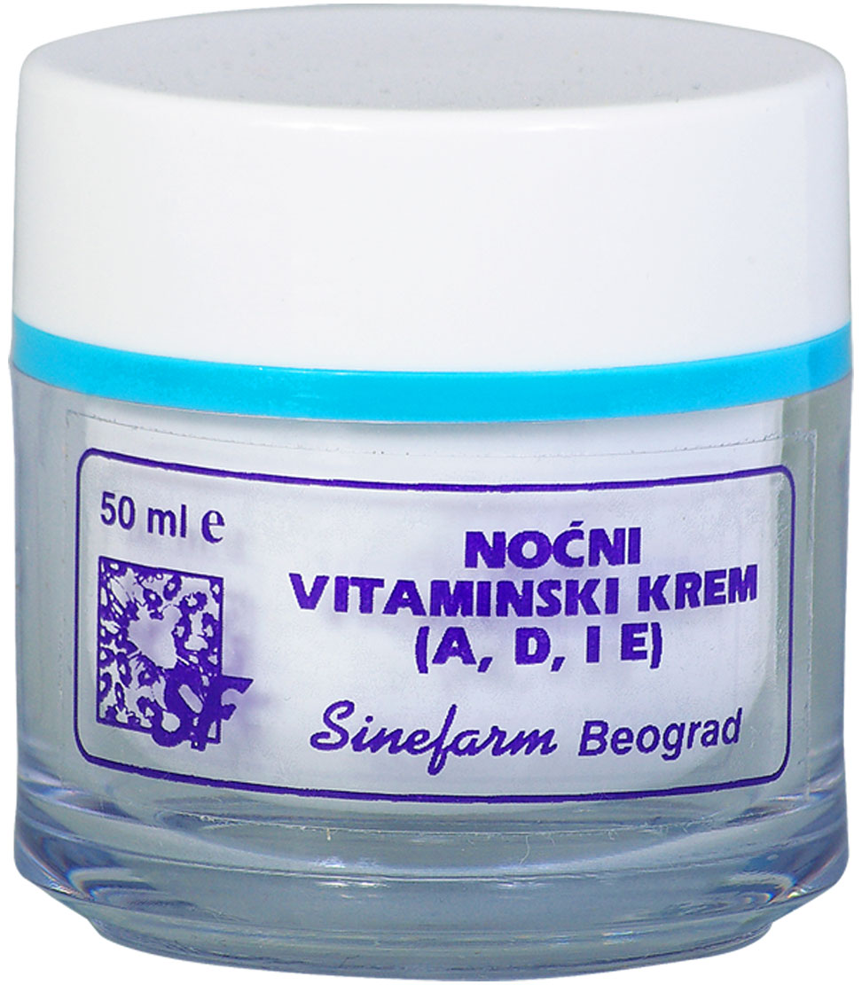 Night cream with vitamins A, D and E<br>-50 ml-e