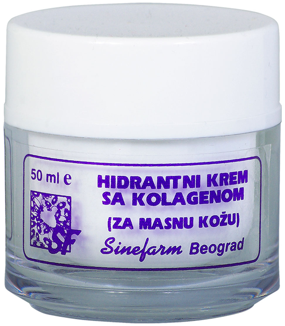 Cream with collagen for greasy skin<br>-50 ml-e