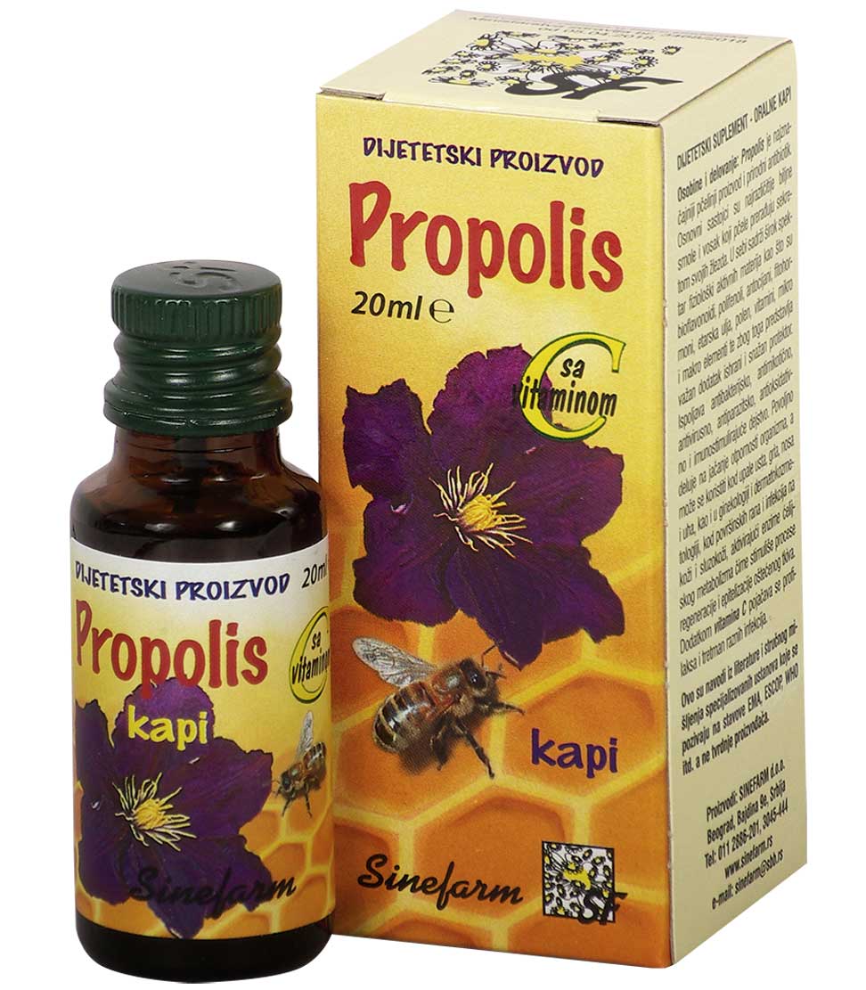 Propolis kapi sa C vitaminom-20 ml-e