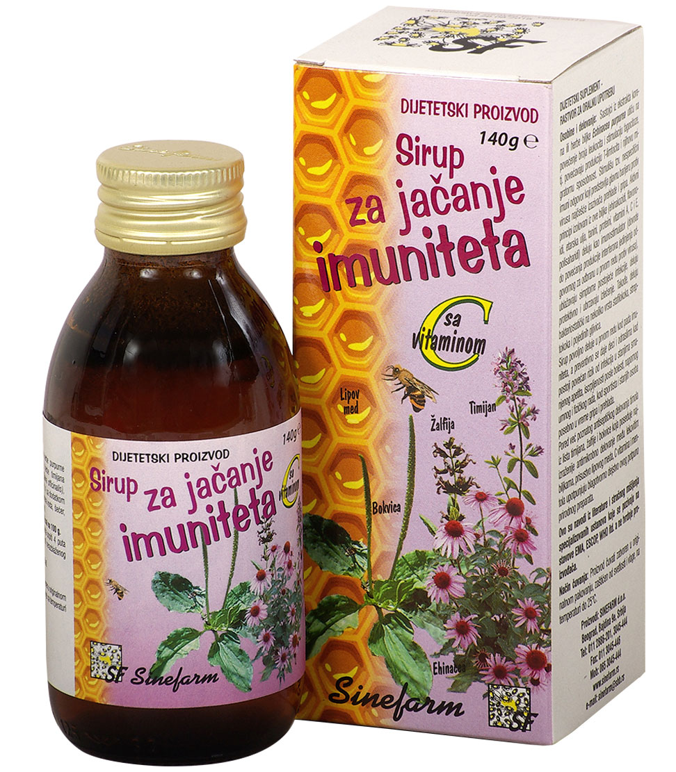 Sirup za jačanje imuniteta sa C vitaminom<br>-140 g-e