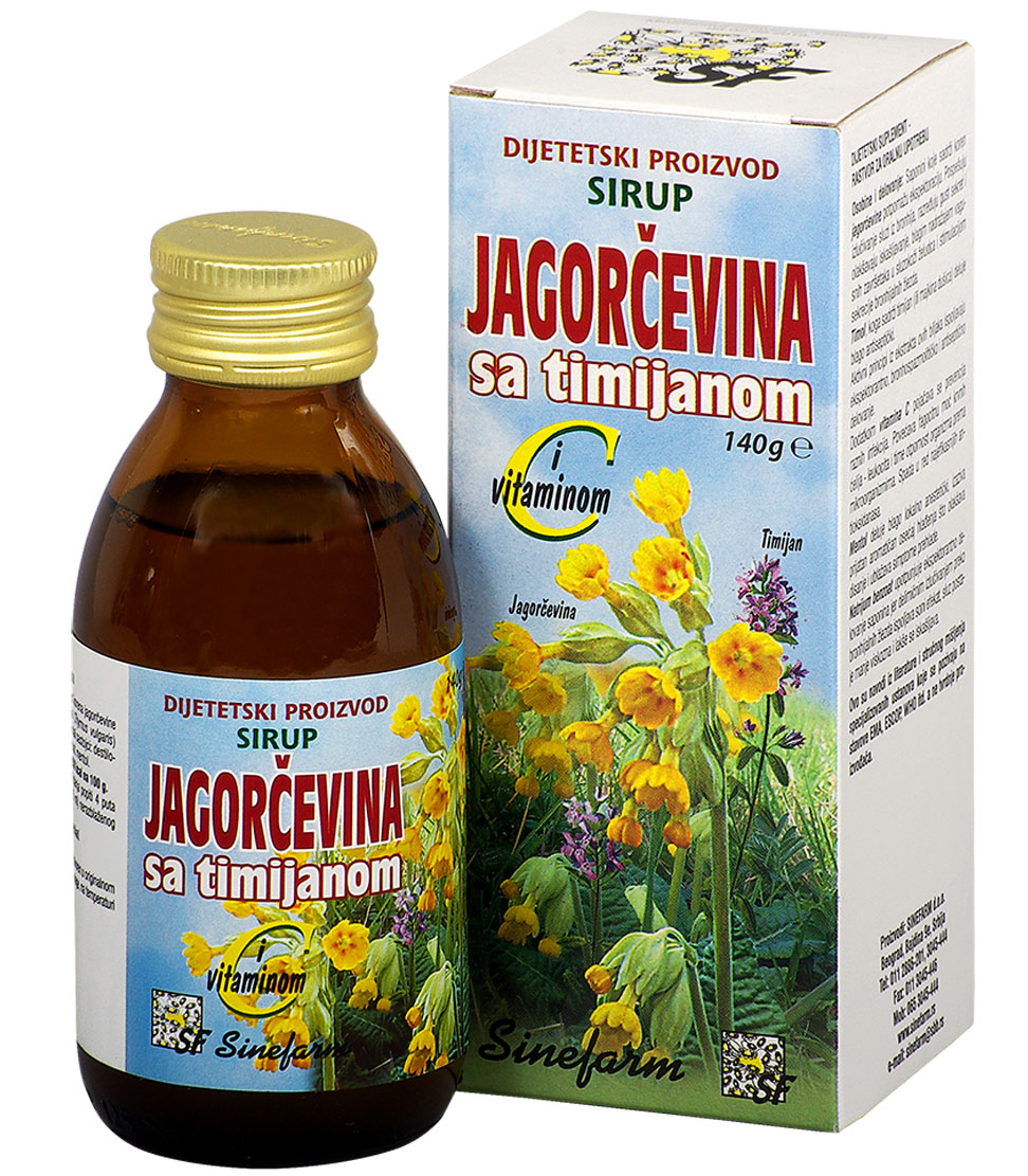 Sirup od jagorčevine sa timijanom <br>i C vitaminom-140 g-e