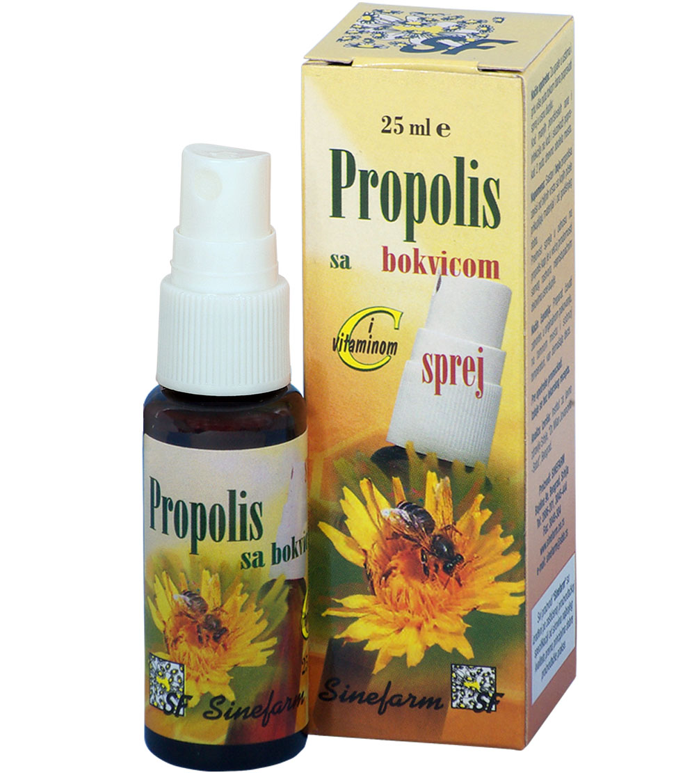 Propolis sprej sa bokvicom i C vitaminom<br>-25 ml-e