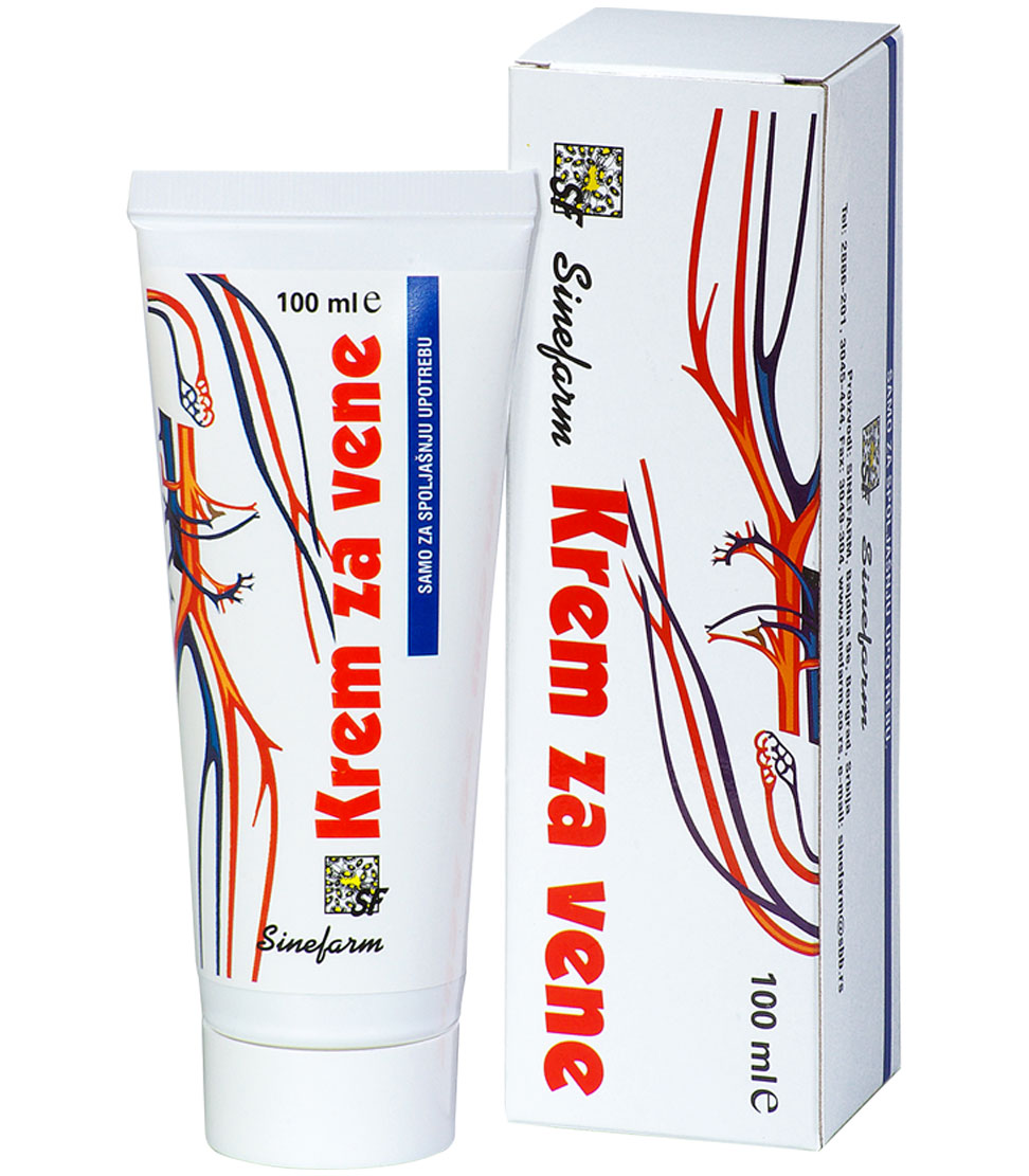 VEIN cream with plant extracts, <br>panthenol, allantoin and vitamins A, D and E.<br>-100 ml-e