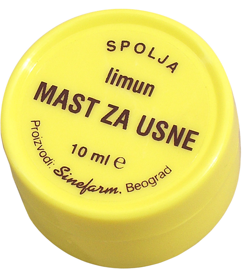 Mast za usne u kutijici -limun-10 ml-e